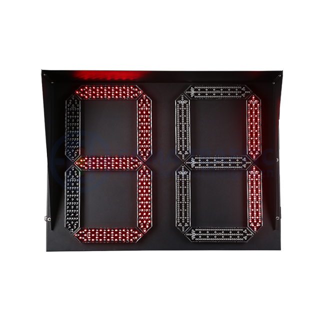 800x600mm Meter Undur Trafik Dua Digit Dua Warna