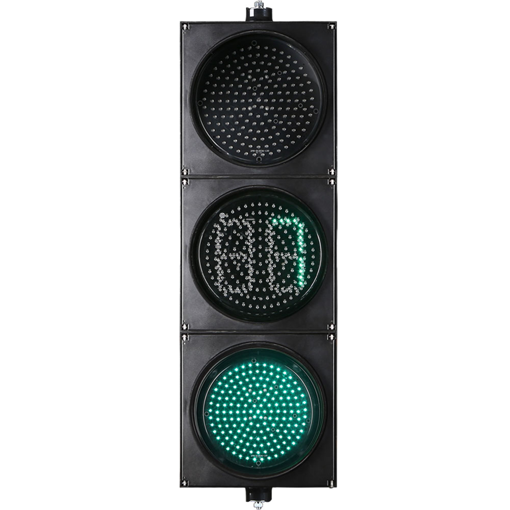 Lampu Isyarat Bola Penuh Merah/Kuning/Hijau Kuasa Rendah dengan Pemasa Undur