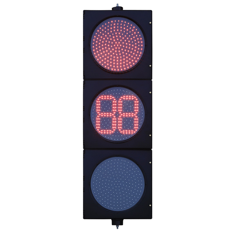 Lampu Isyarat Bola Penuh Merah/Kuning/Hijau Kuasa Rendah dengan Pemasa Undur