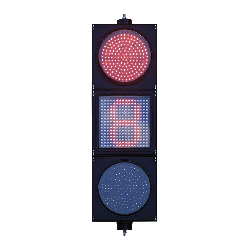 Lampu Isyarat Bola Penuh Merah/Kuning/Hijau Kuasa Rendah dengan Undur Dot Matrix