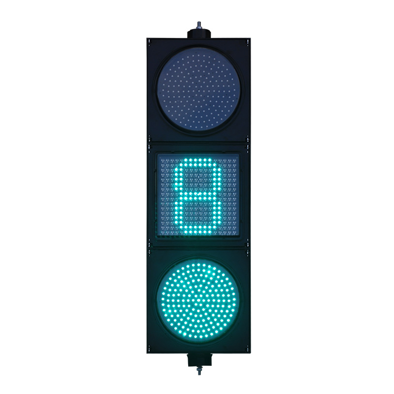 Lampu Isyarat Bola Penuh Merah/Kuning/Hijau Kuasa Rendah dengan Undur Dot Matrix