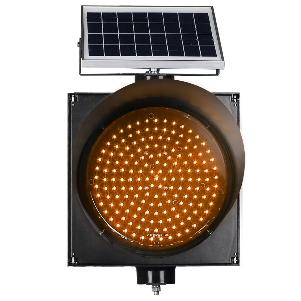 Isyarat lalu lintas lampu berkelip kuning